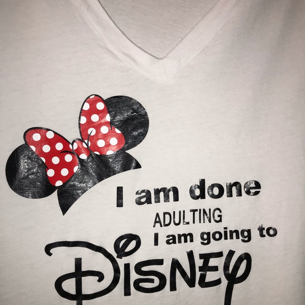 “Going to Disney” Adult 2XL White T-Shirt - Picture 2 of 7